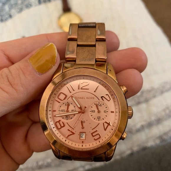 Michael Kors Rose Gold Boyfriend Watch - Picture 2 of 5